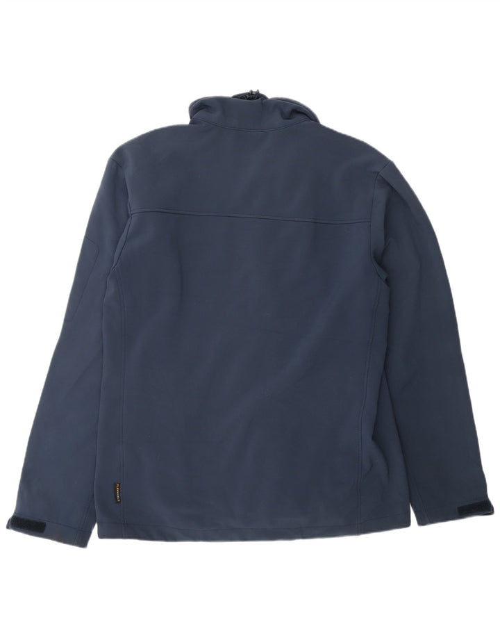 Jack Wolfskin Mens Windbreaker Jacket UK 40 Large Navy Blue Polyester