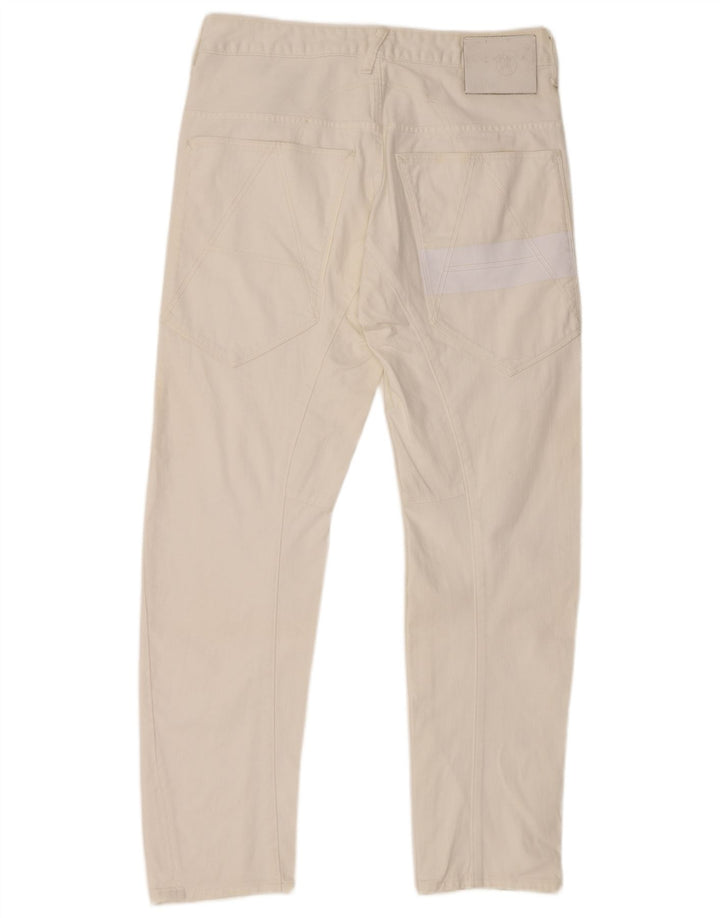 G-STAR Straight Jeans til mænd W32 L32 Hvid Bomuld