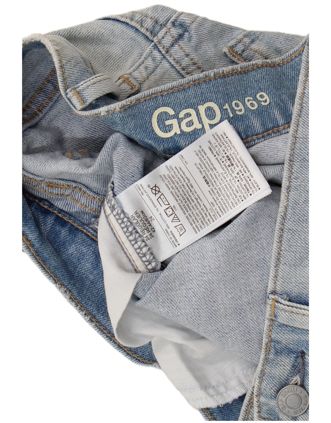 Gap Womens Slim Jeans W24 L30 Blue Cotton