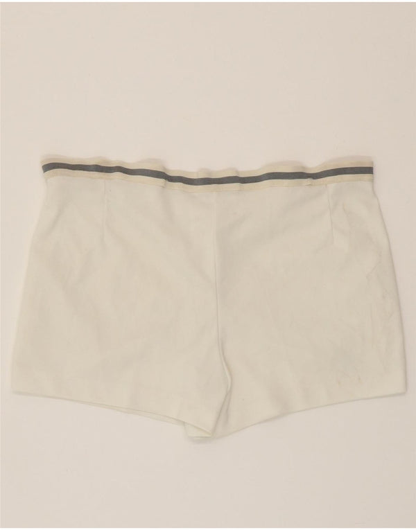 AUSTRALIAN L'ALPINA Herre Standard Fit Casual Shorts IT 52 XL W34 Hvid