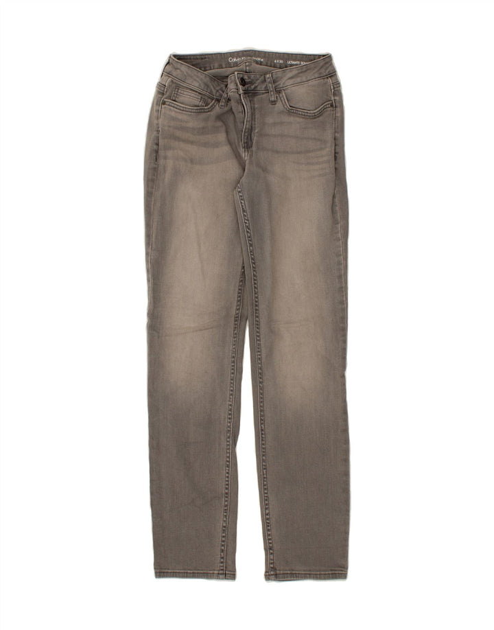 CALVIN KLEIN Womens Ultimate Skinny Jeans W30 L30  Grey Vintage Calvin Klein and Second-Hand Calvin Klein from Messina Hembry 
