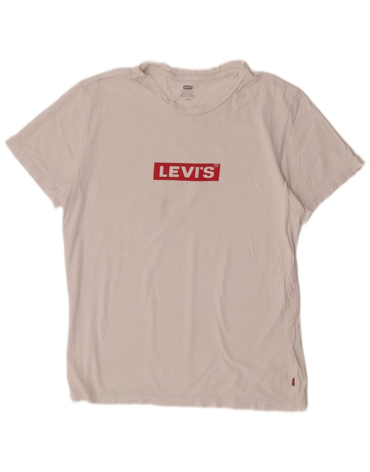 Ανδρικό γραφικό T-shirt Levi's Top Medium White