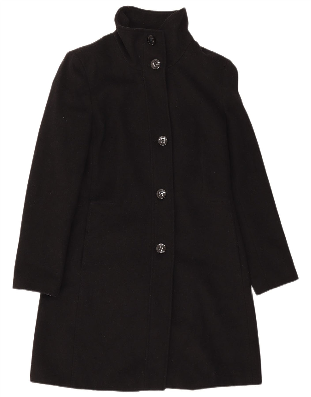 Calvin Klein Damen Mantel US 4 Small Schwarze Wolle