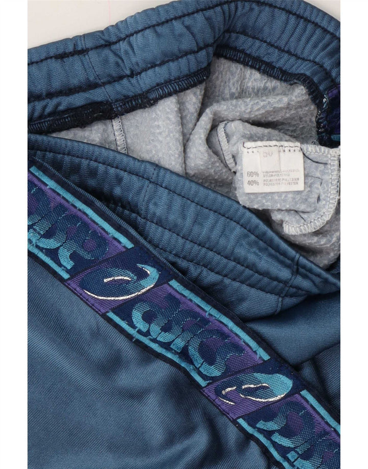 Asics Mens Graphic Tracksuit Trousers IT 50 Medium Navy Blue Colourblock