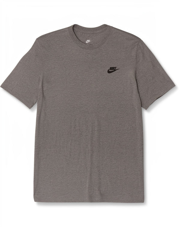 Nike T-Shirt Homme Gris Moyen Moucheté Coton