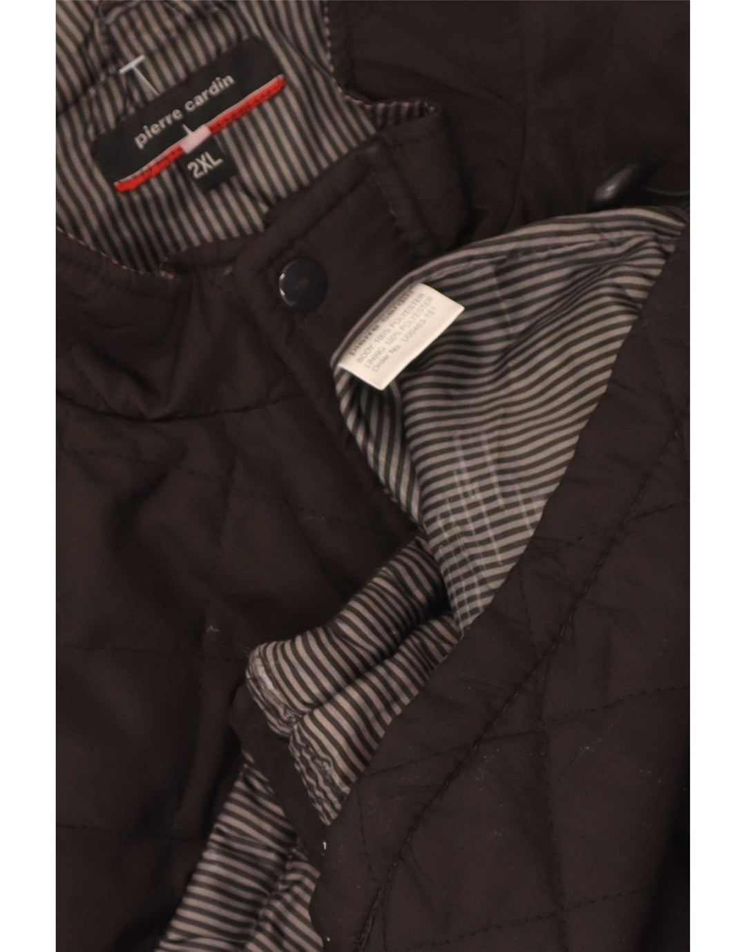 Pierre Cardin Mens Quilted Gilet UK 44 2XL Brown Polyester
