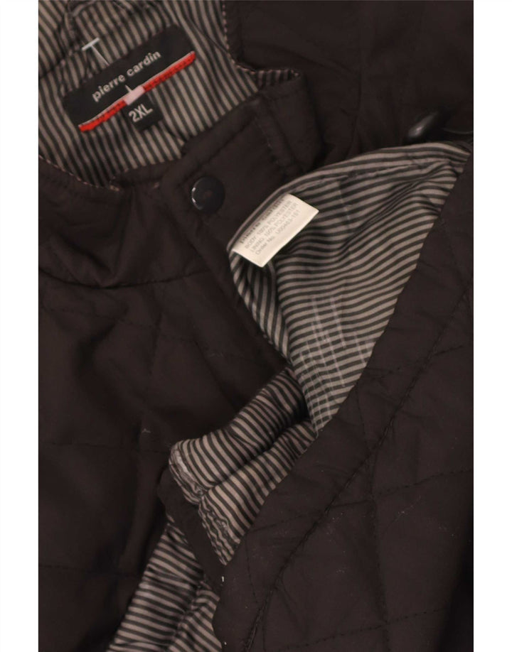 Pierre Cardin Mens Quilted Gilet UK 44 2XL Brown Polyester