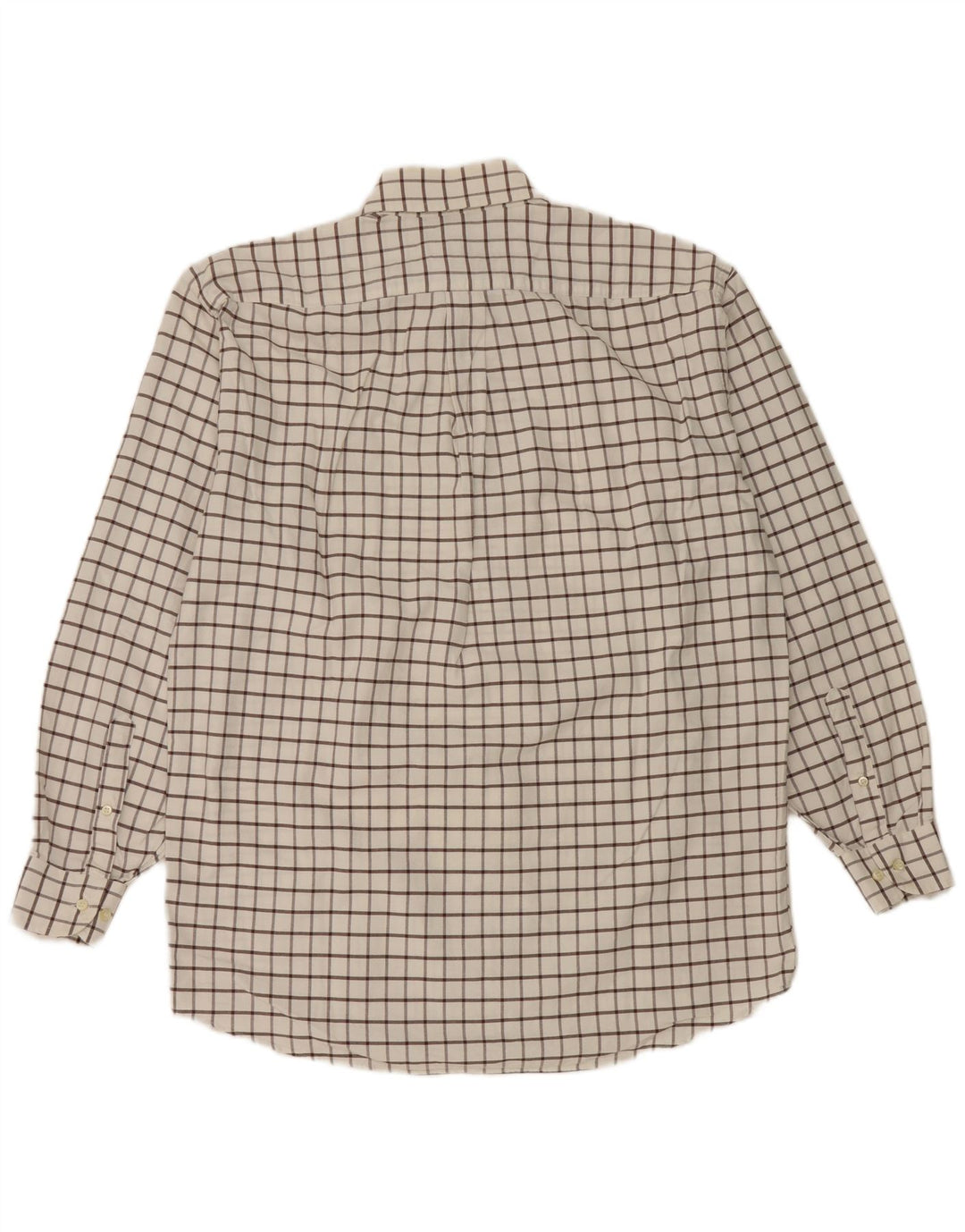 Etro Mens Milano Flannel Shirt Size 42 Large White Check Cotton