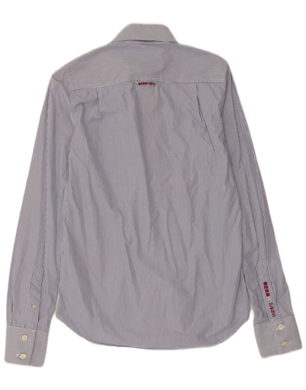 Superdry Chemise Homme Petite Rayure Bleue En Coton