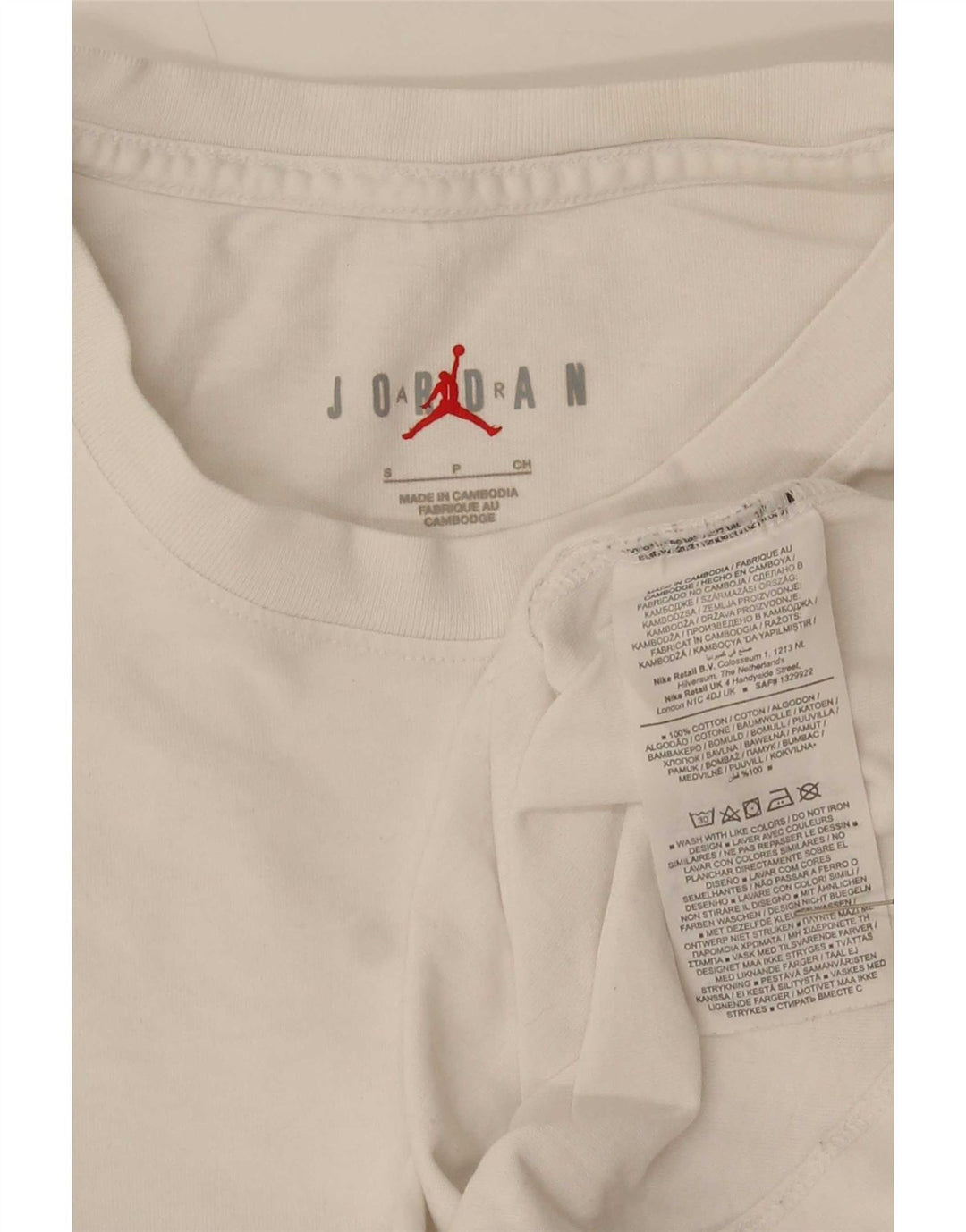 Męski T-shirt Jordan Regular Graphic Top, mały, biały, bawełniany