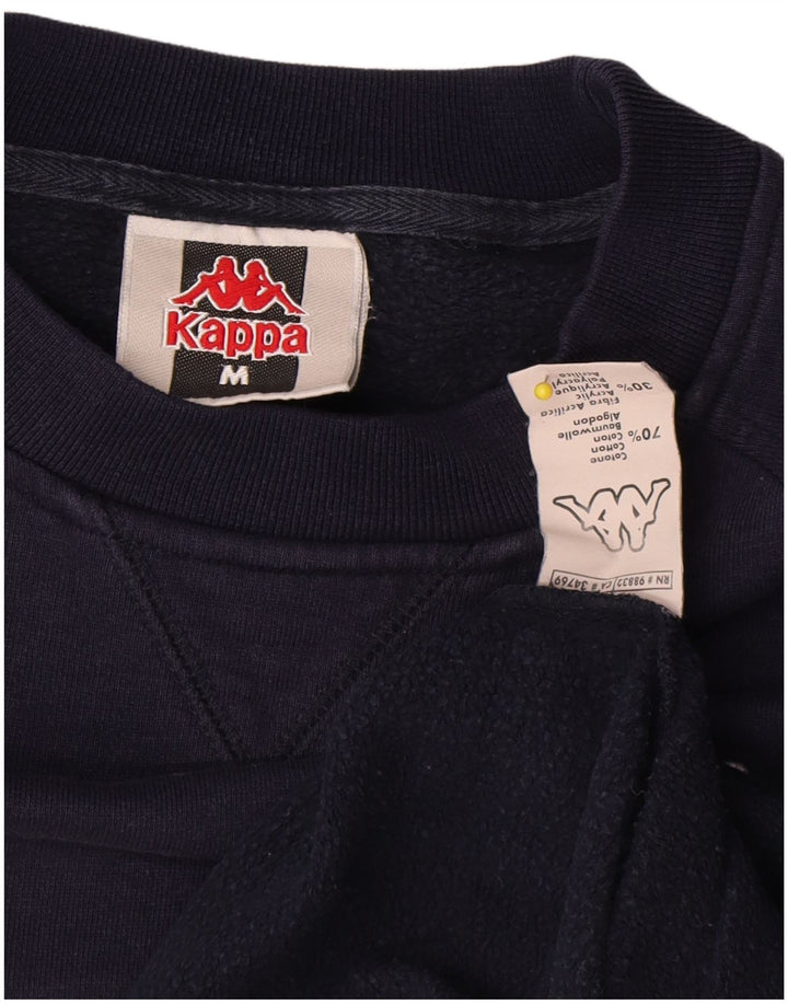 Kappa Mens Sweatshirt Jumper Medium Navy Blue Cotton