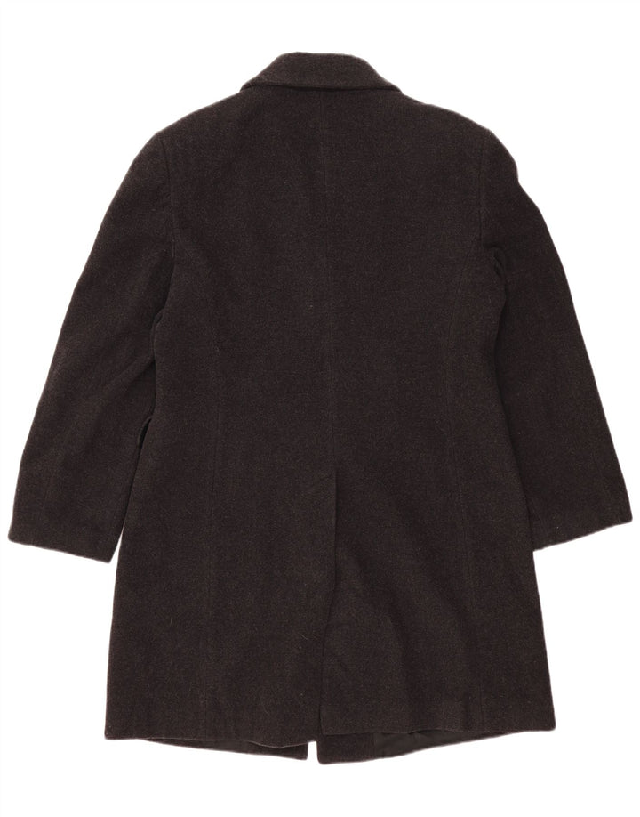 BENETTON Damen Mantel IT 48 XL Schwarze Wolle