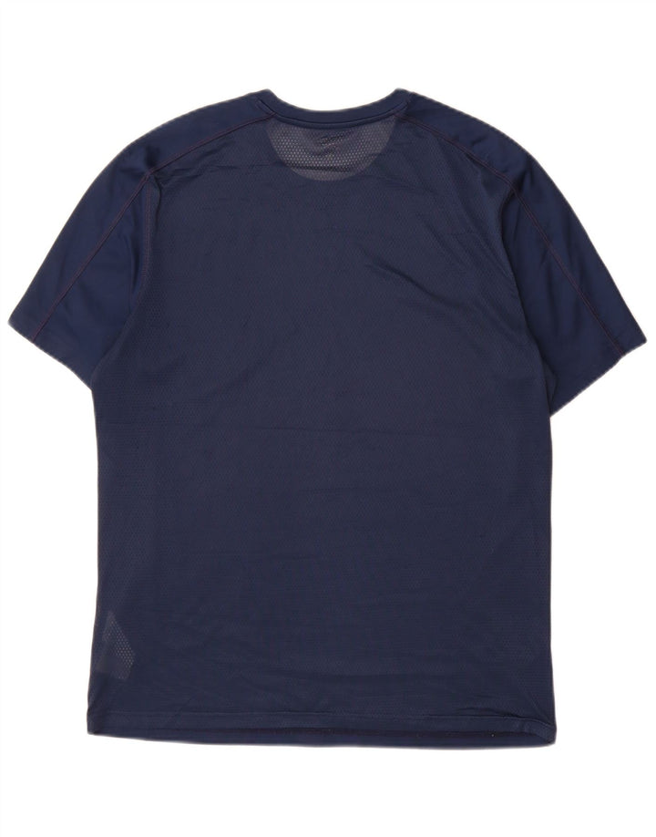 Ανδρικό T-Shirt Reebok Speedwick Top Medium Navy Blue Polyester