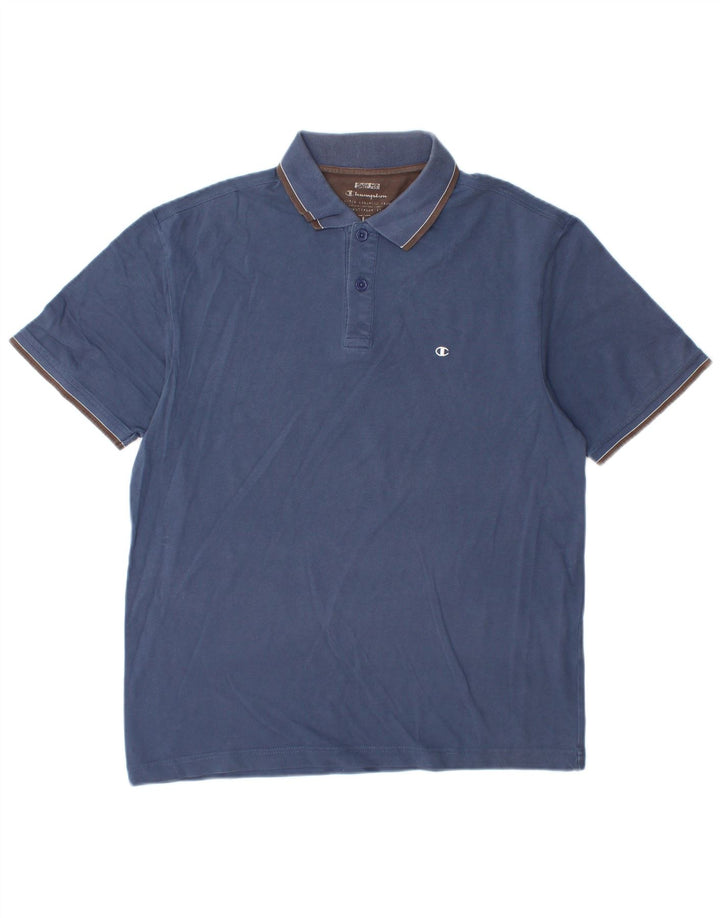 Champion Mens Polo Shirt Large Navy Blue