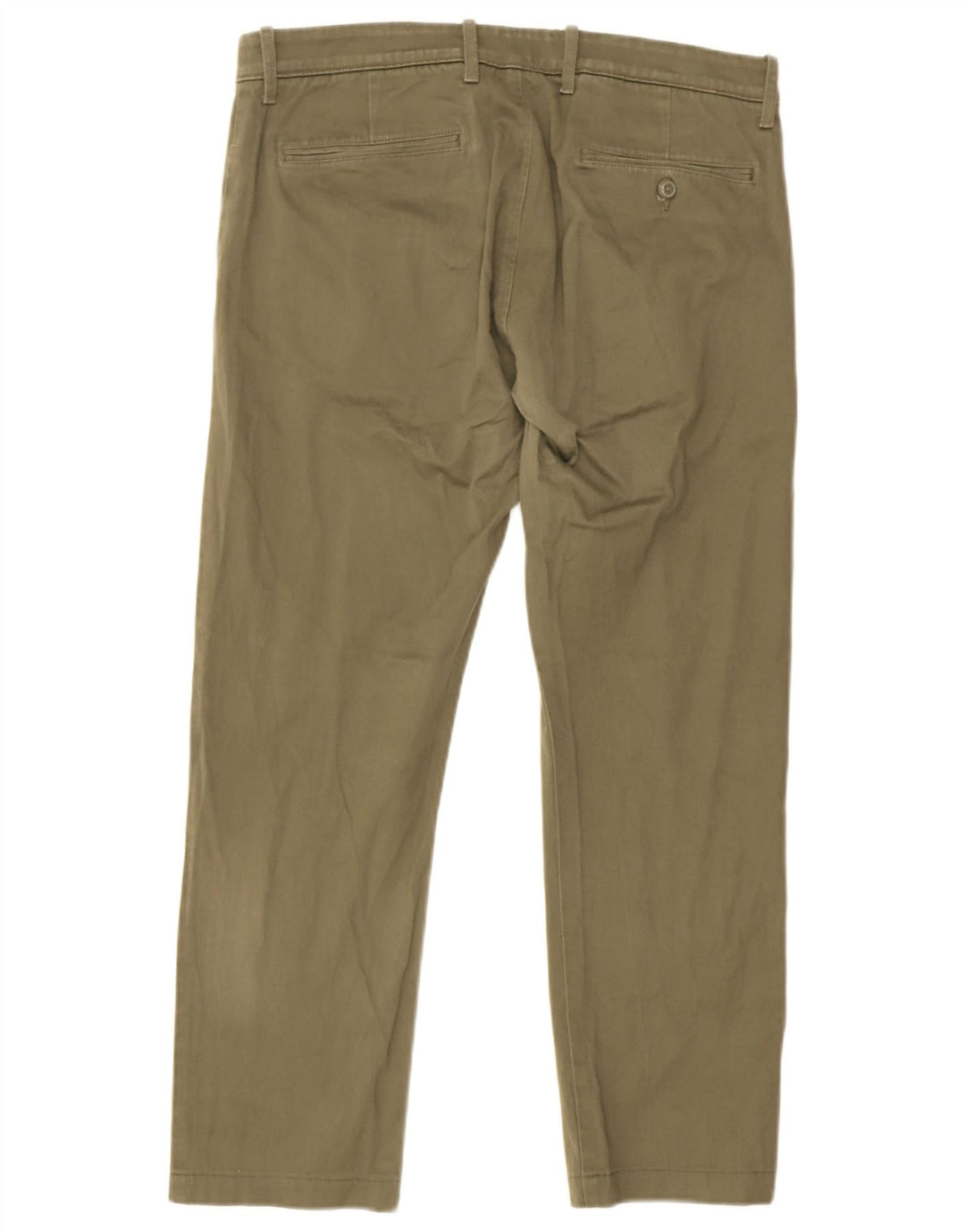 J. Crew Mens Straight Chino Trousers W32 L25 Khaki