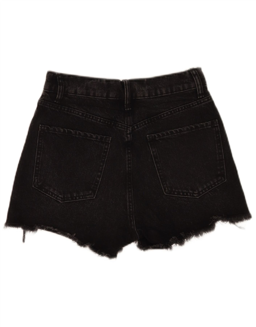 Zara Womens Denim Shorts EU 34 2XS W24 Black