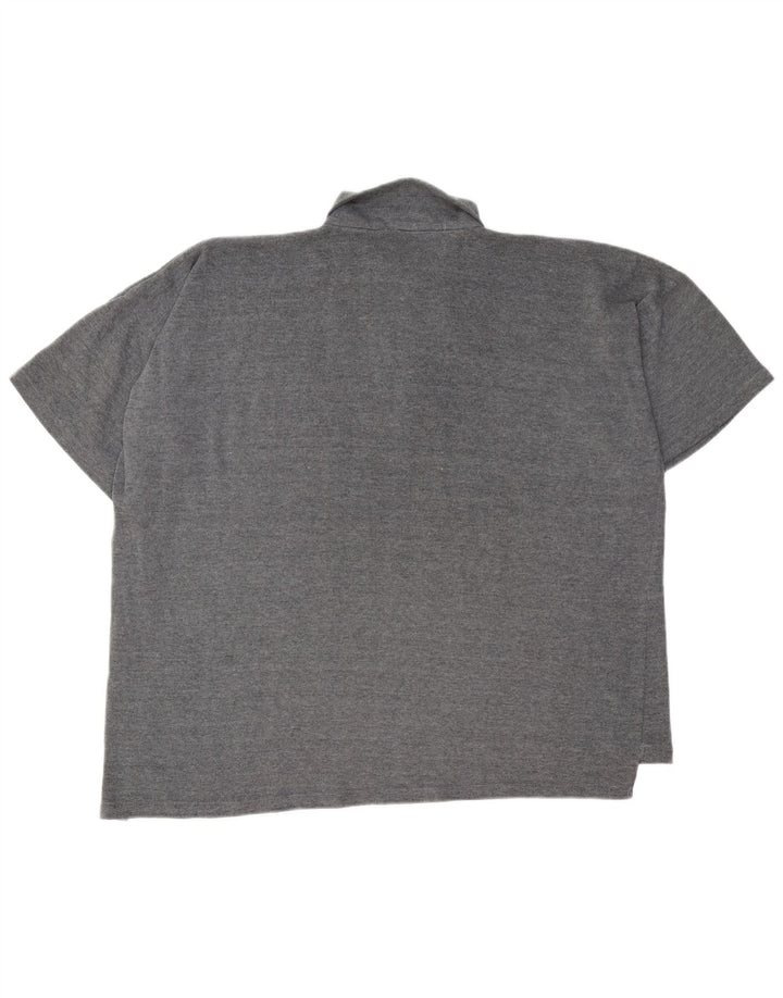Paul Smith Herren-Poloshirt mit Reißverschluss, 2XL, grau, Polyester