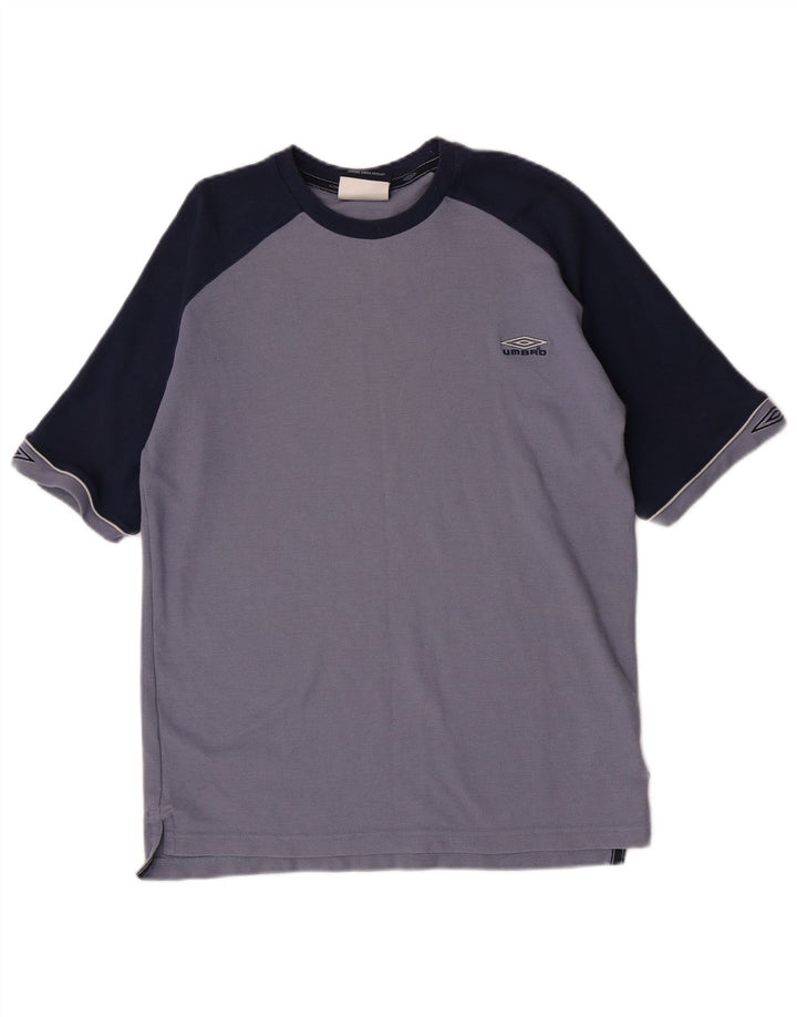 Tricou Umbro pentru bărbați Top mare, albastru, poliester color bloc