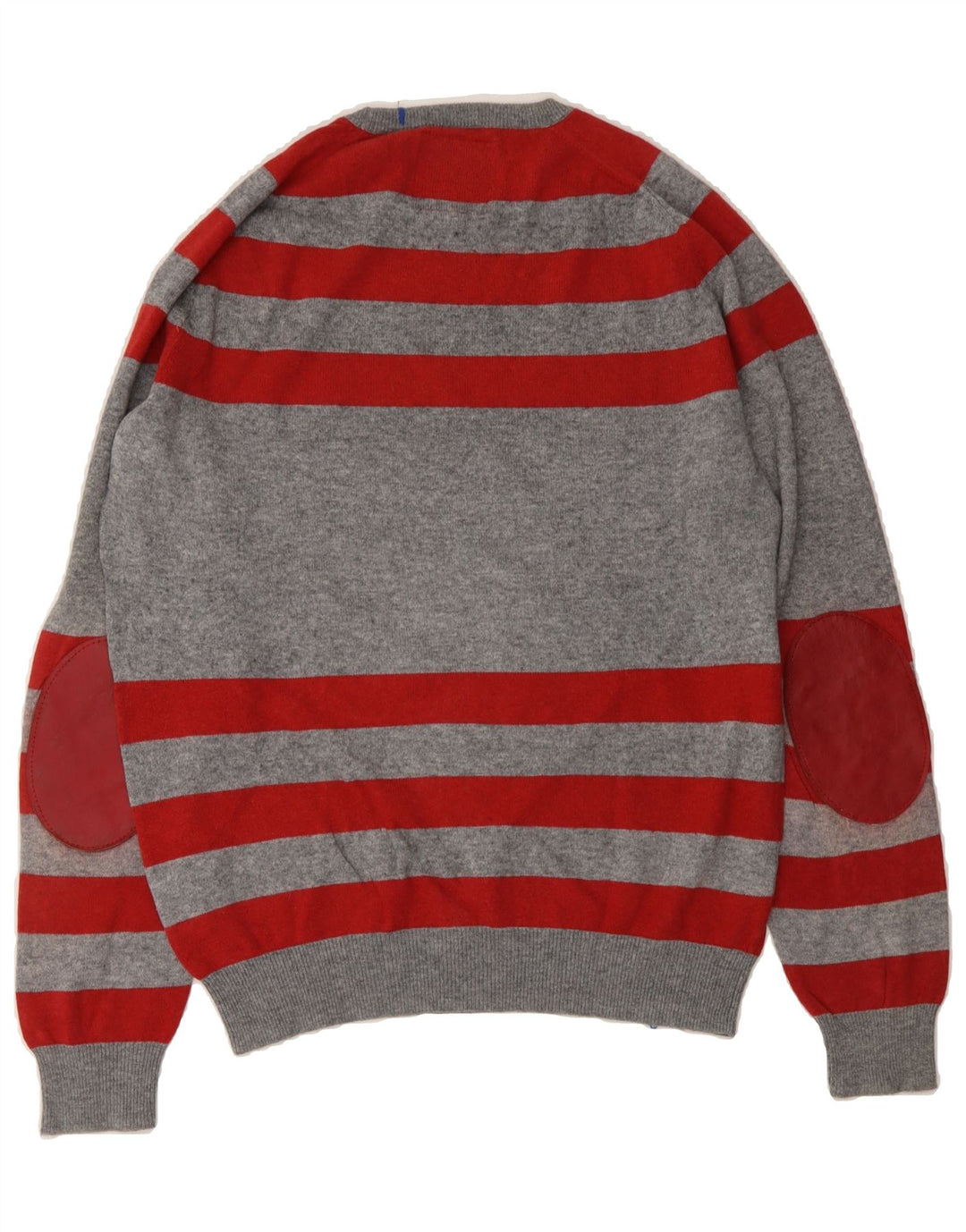 SUN68 Mens Crew Neck Jumper Sweater Large Grey Striped Cotton Vintage Sun68 and Second-Hand Sun68 from Messina Hembry 