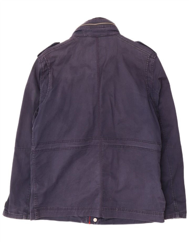 Giacca militare da uomo Timberland UK 38 cotone medio blu navy