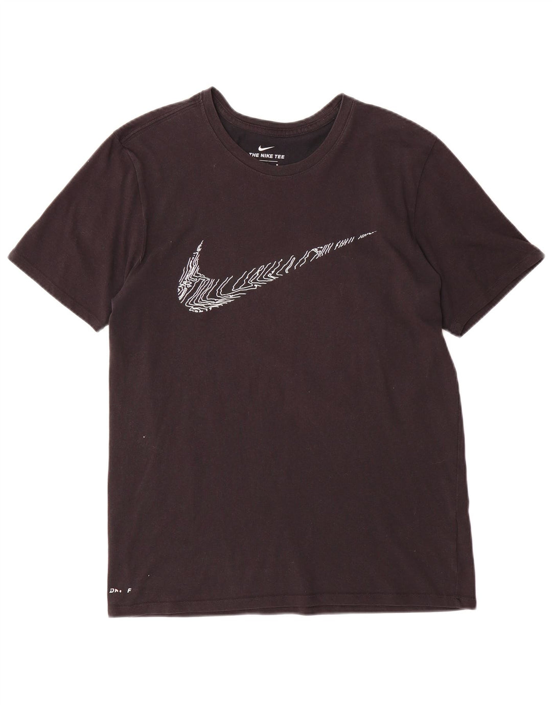 NIKE Mens Athletic Cut Graphic T-Shirt Top Medium Black