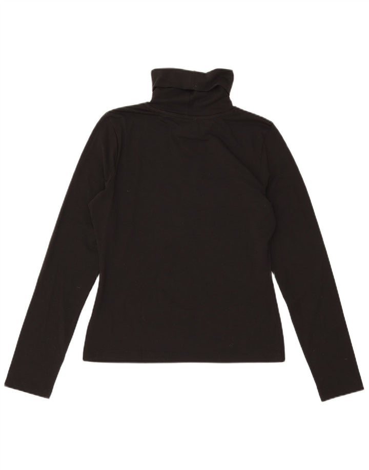 Top grafic Tommy Hilfiger pentru femei cu mânecă lungă UK 14 Poliester mediu negru