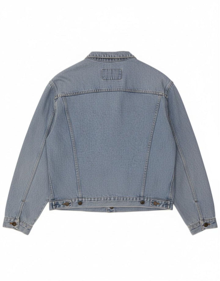 CARRERA Mens Denim Jacket UK 40 Large Blue Cotton