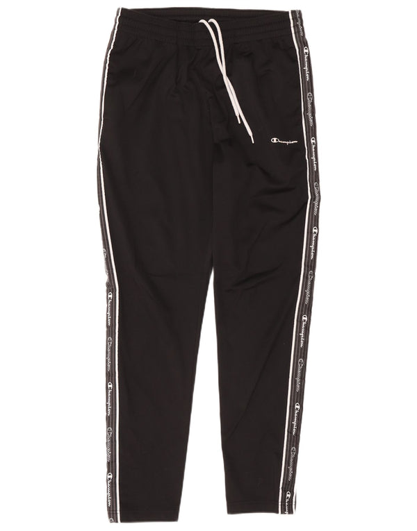 Champion Womens Graphic Tracksuit Trousers Medium Black Colourblock