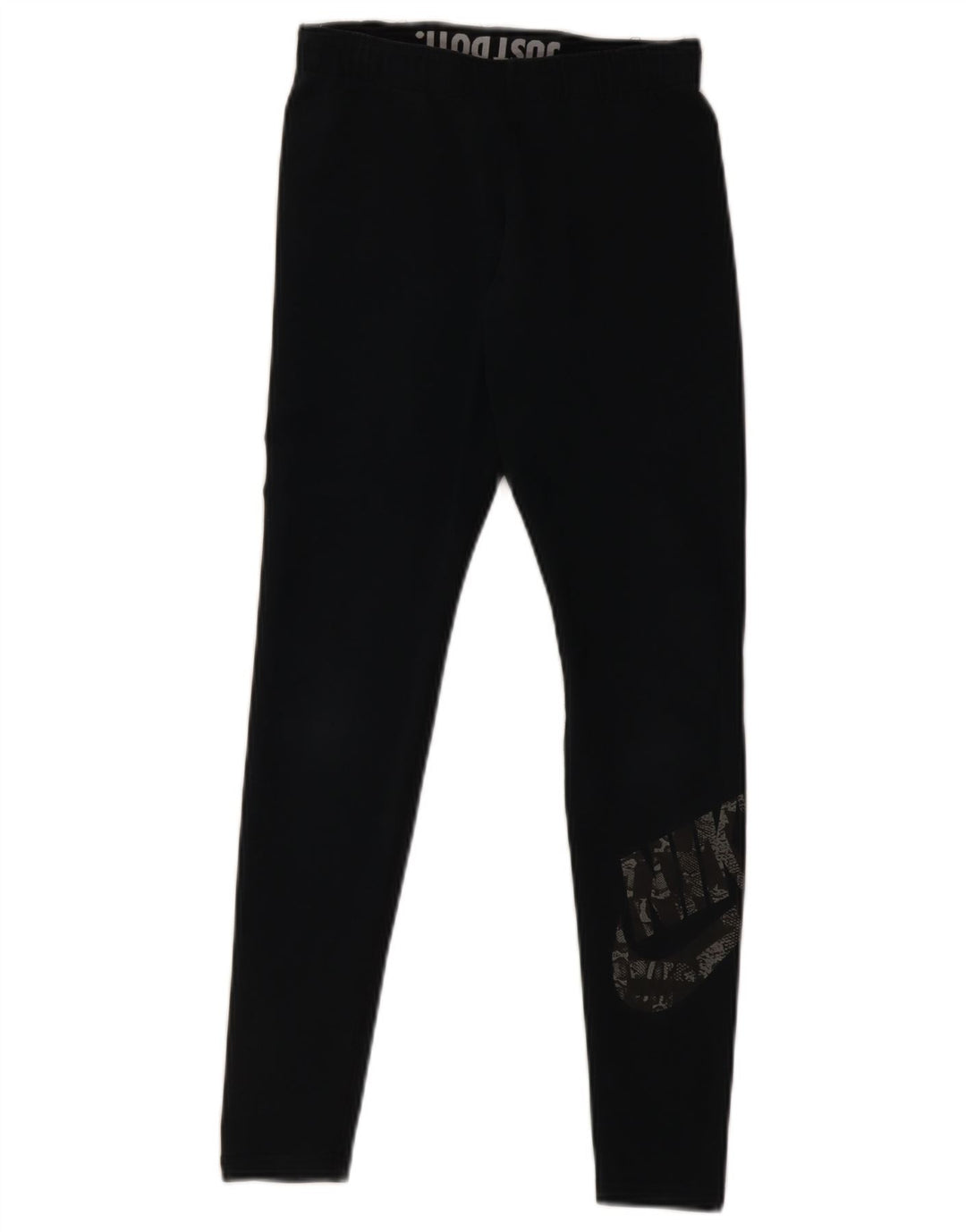 Nike Womens Graphic Leggings UK 10 Small  Black Cotton