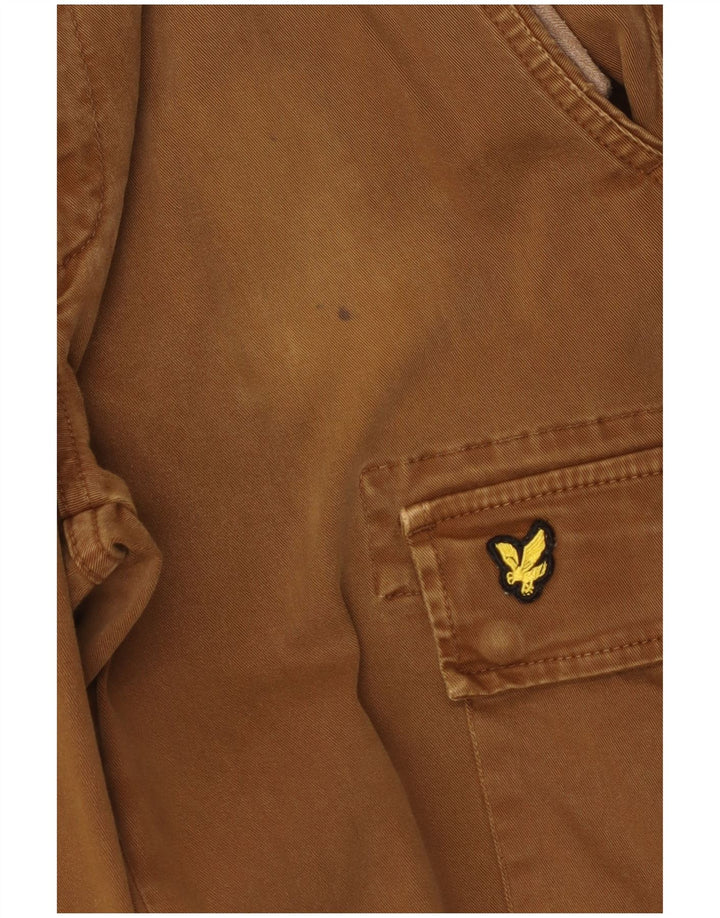 Lyle & Scott Herre Slim Cargo Bukser W32 L33 Brun Bomuld