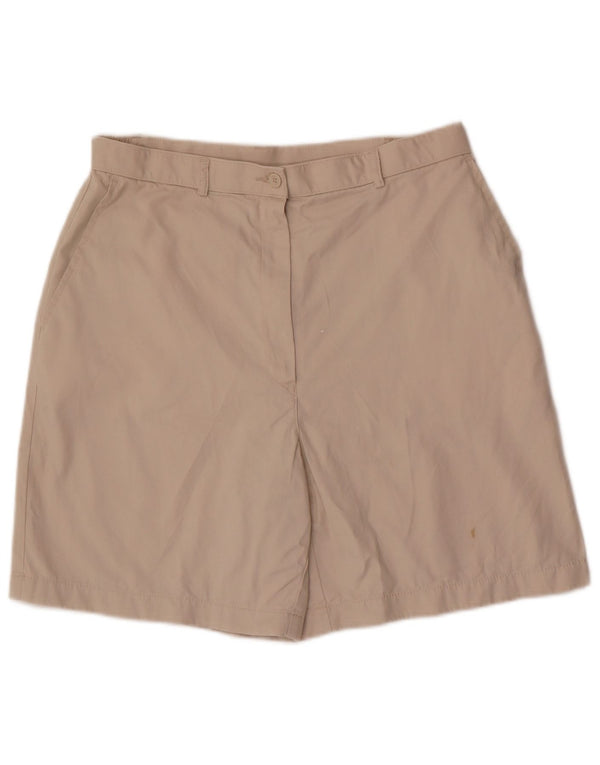 Marks & Spencer ženske kratke chino hlače visokog struka UK 16 Large W30 bež pamuk