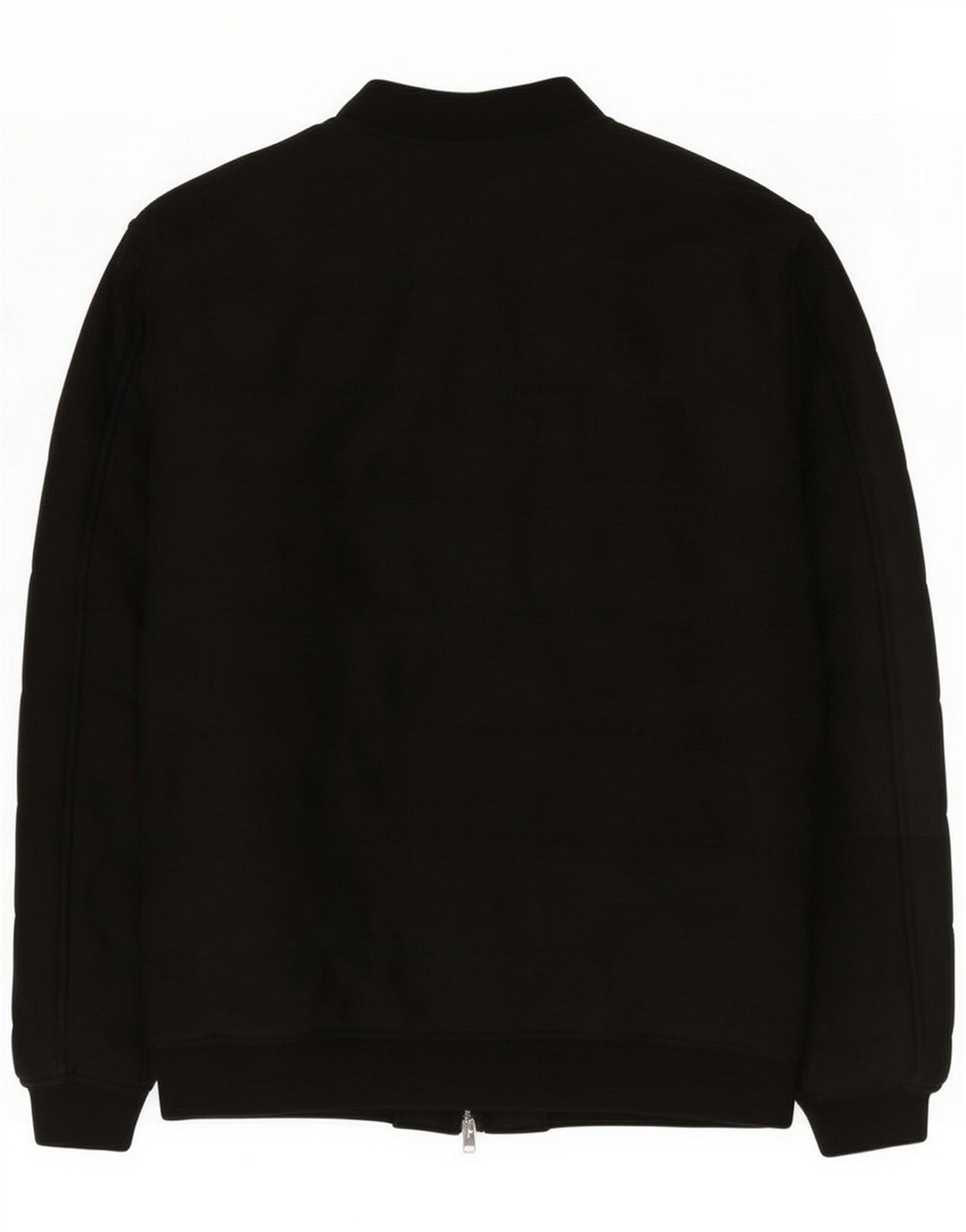 Zara Mens Bomber Jacket UK 42 XL Poliéster Preto