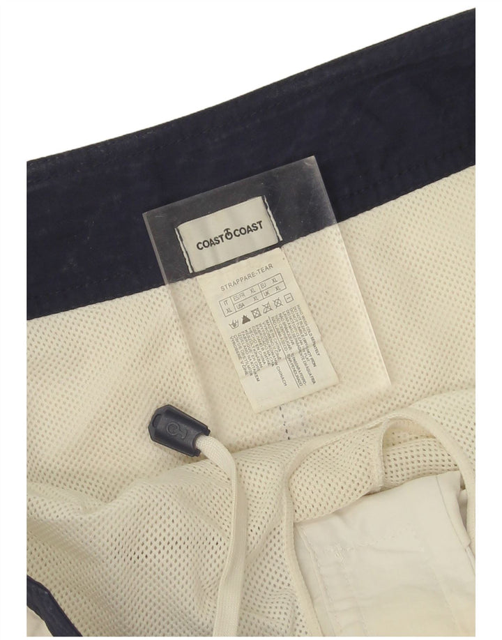Coast Mens Graphic Swimming Shorts XL Navy Blue Colourblock Polyamide