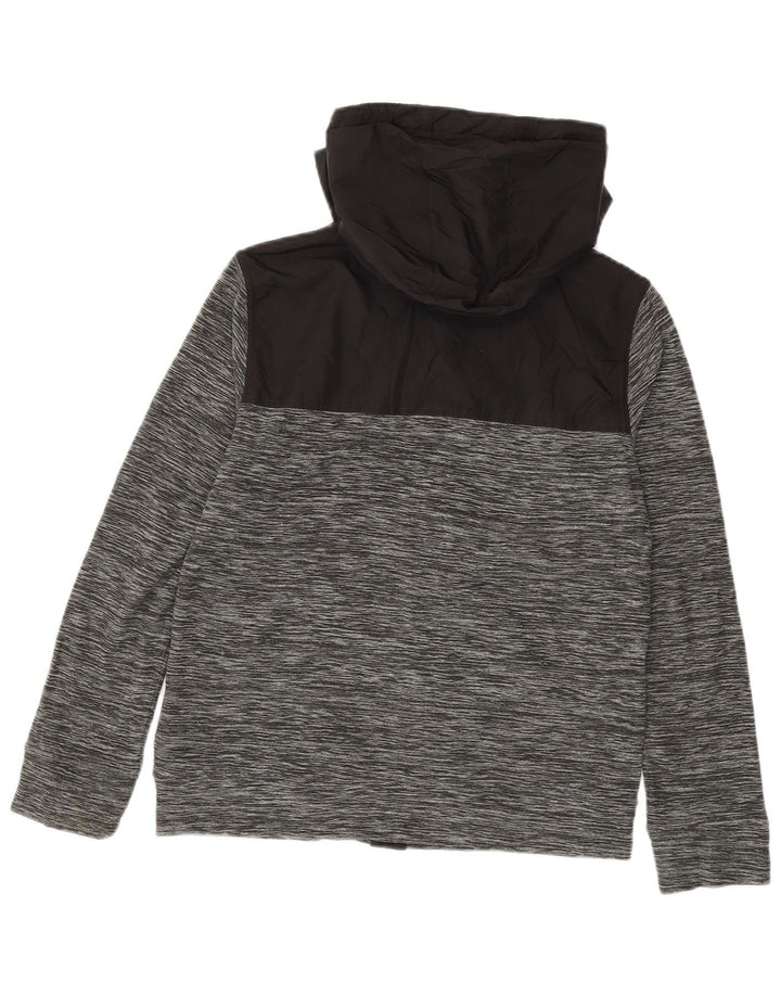 PUMA Boys Zip Hoodie Sweater 14-15 Years Large  Grey Colourblock Polyester