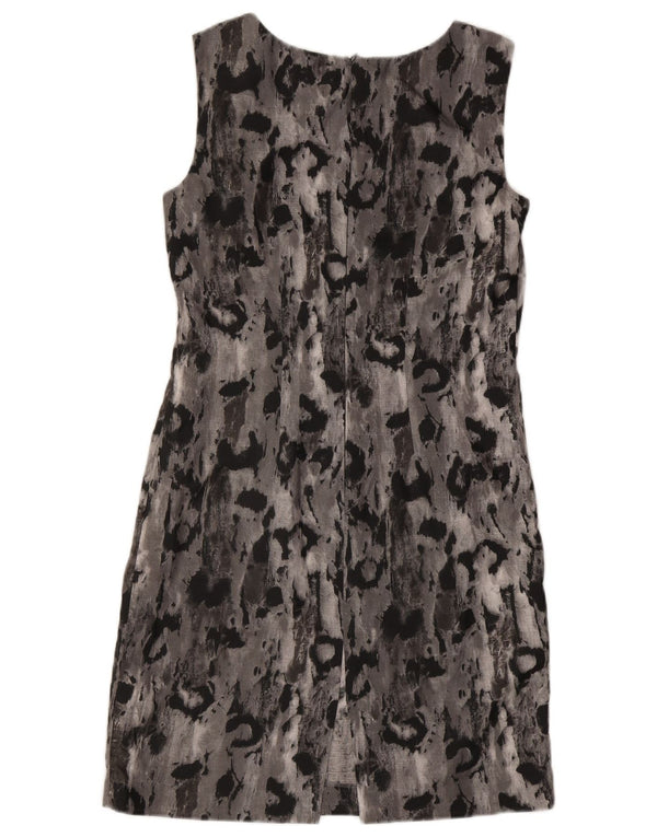 Abito tubino senza maniche modello astratto da donna Marella UK 12 Grigio medio