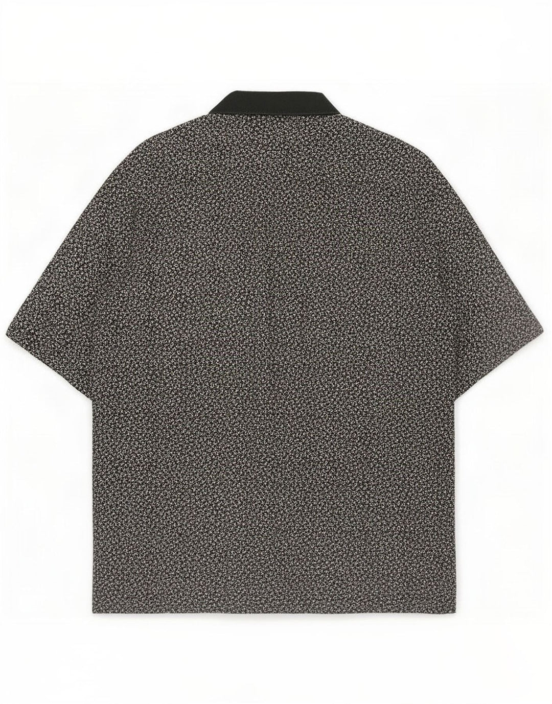 Please Camicia a maniche corte da donna UK 18 XL Nera geometrica