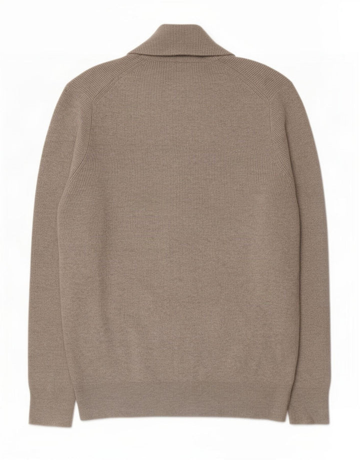 Marks & Spencer Mens Shawl Neck Cardigan Sweater Medium Grey Polyester