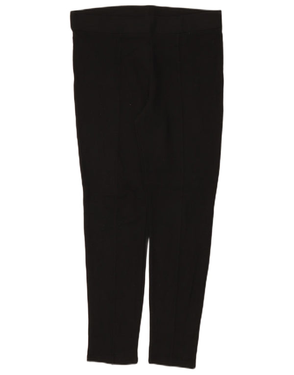Marks & Spencer Womens Slim Casual Trousers UK 10 Small W30 L26 Black