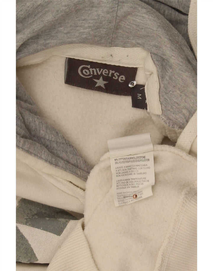 Converse Herren-Kapuzenpullover mit Grafik, Medium, cremefarbene Baumwolle