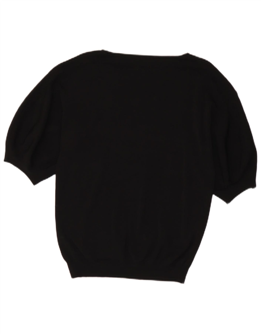 Massimo Dutti Damen-Pullover mit U-Boot-Ausschnitt, Gr. 10, Größe S, Schwarz