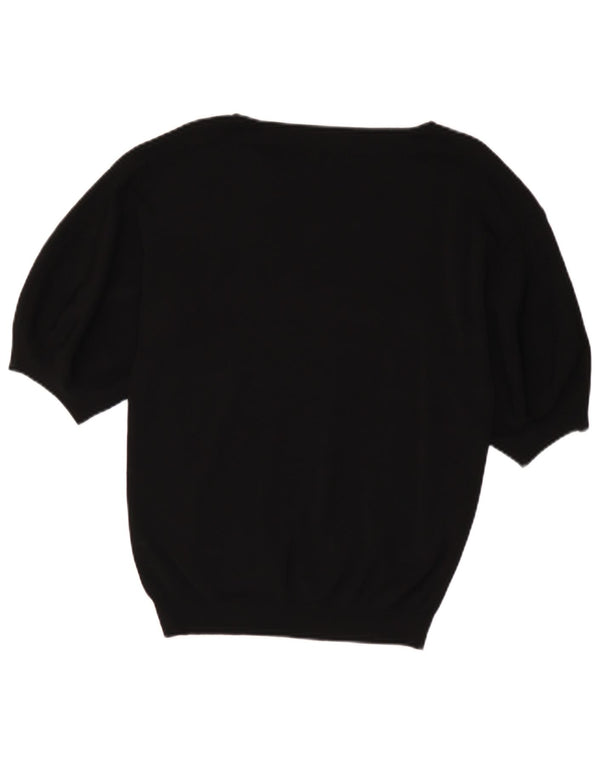 Sweter damski Massimo Dutti z dekoltem w łódkę UK 10, mały, czarny
