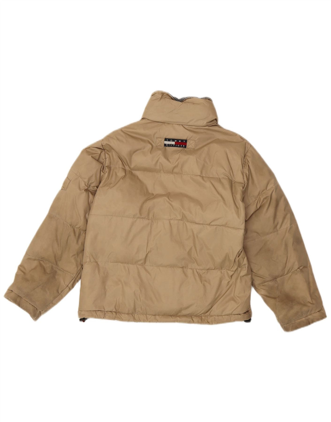 Tommy Hilfiger Boys Padded Jacket 7-8 Years XS  Beige Nylon
