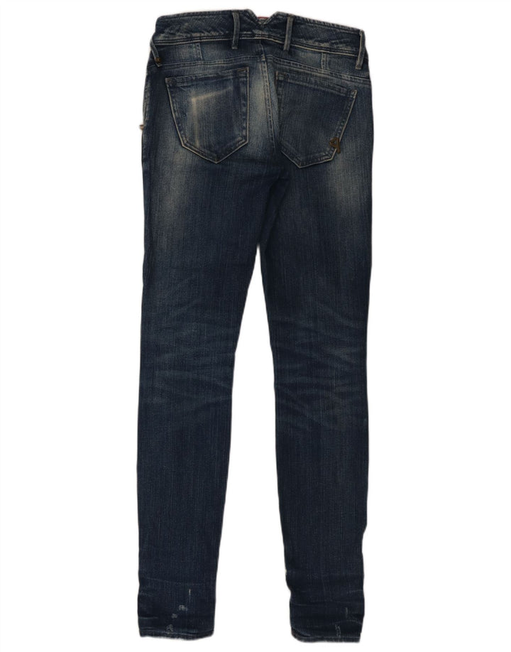 Cycle Womens Skinny Jeans W25 L31 Blue Cotton