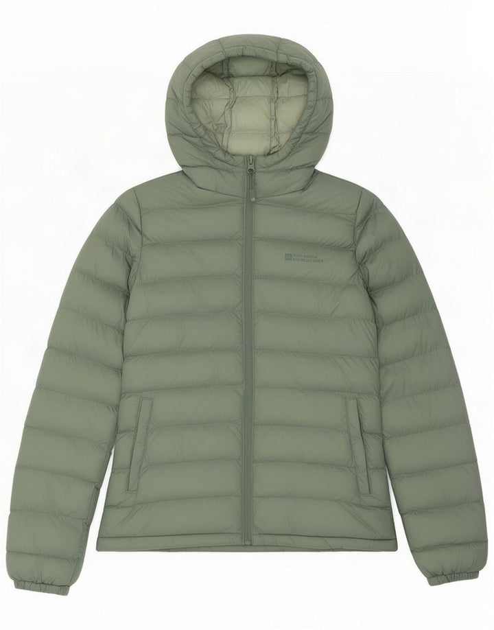 Chaqueta acolchada con capucha para mujer de Mountain Warehouse UK 8 Small Green Poliéster