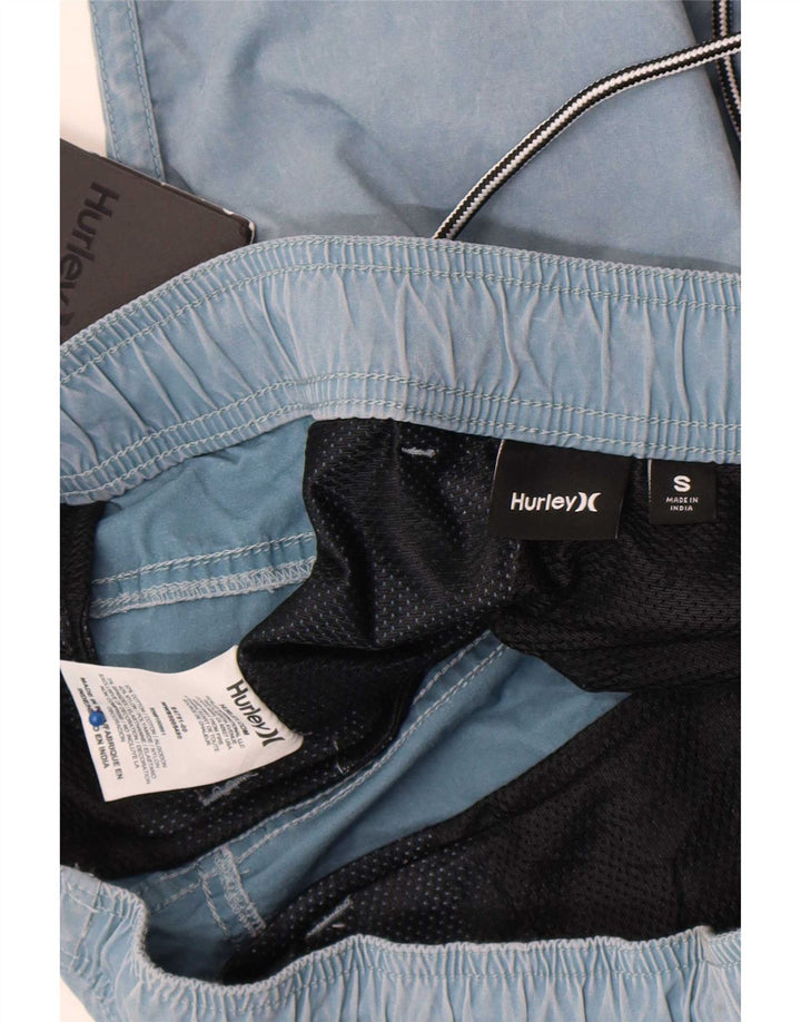 Pantaloncini da bagno da uomo Hurley piccoli in cotone blu
