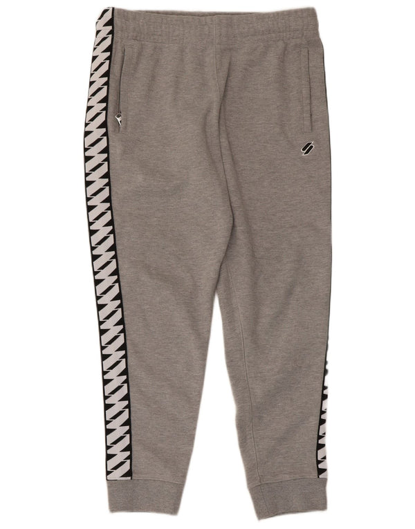 Superdry Herre grafiske træningsdragt Bukser Joggers Medium Grey Colourblock