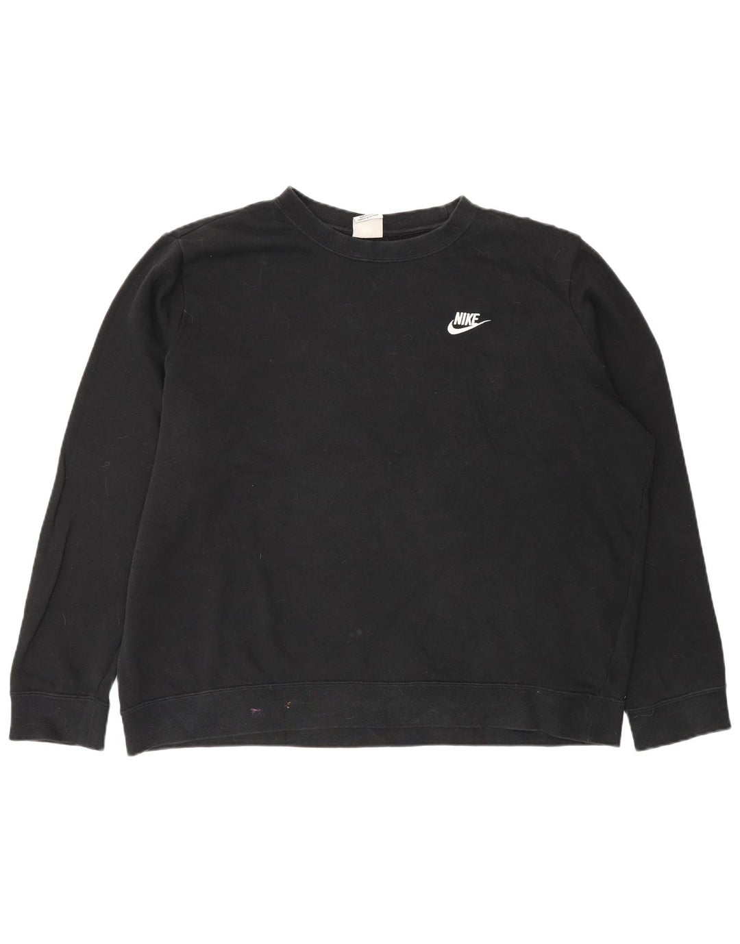 Nike Womens Oversized Sweatshirt Jumper UK 18 XL Black Cotton