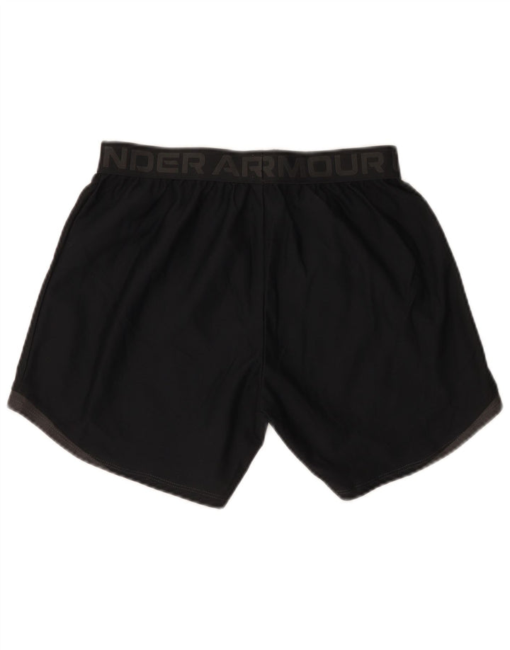 Under Armour Womens Graphic Sport Shorts UK 10 Small Black Polyester