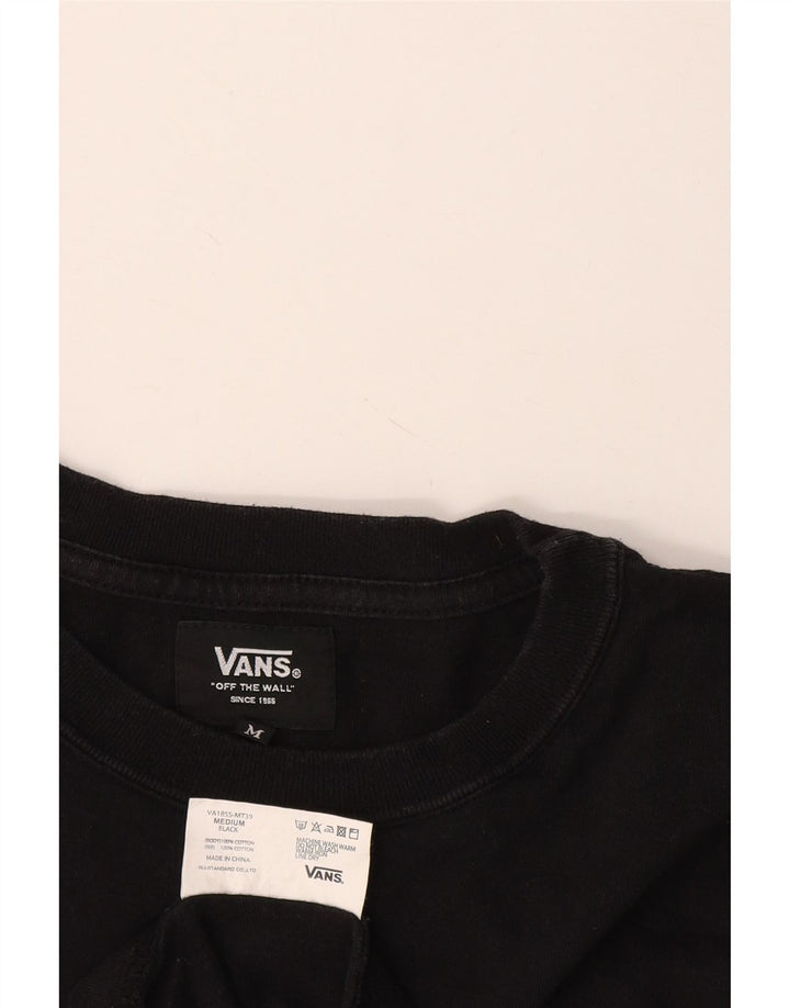 T-shirt męski Vans, średni czarny, bawełniany