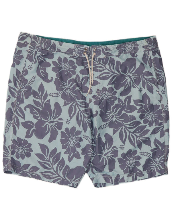 Pantaloncini da bagno da uomo Marks & Spencer XL blu floreale in poliestere